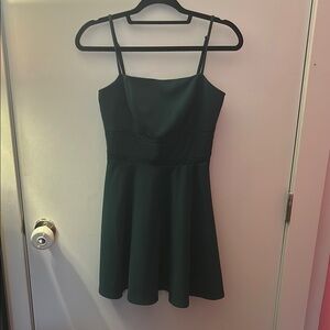 Trixxi Dark Green Mini Dress